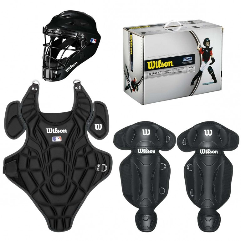 Large/X-Large Wilson EZ Gear Catchers équipement Kit Noir